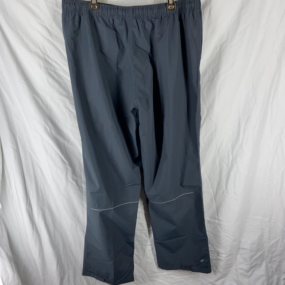 ASICS Mens Dark Gray Waterproof Reflective Pants - Picture 6 of 11